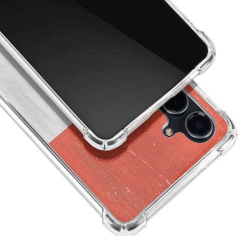 Distressed Austria Flag Galaxy S23 FE Clear Case